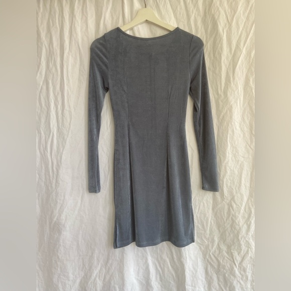 Lioness Montana Mini Dress Dusty Blue Size XS - Picture 2 of 16